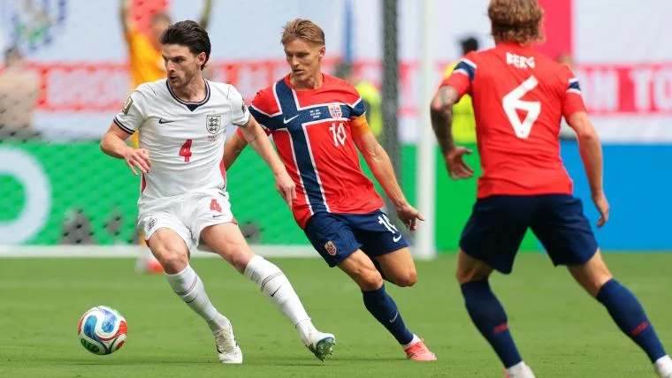 Norway vs England: 2026 वर्ल्ड कप क्वार्टर फाइनल, हैरी केन समेत सभी खिलाड़ियों की रेटिंग्स Norway vs England: 2026 वर्ल्ड कप क्वार्टर फाइनल, हैरी केन समेत सभी खिलाड़ियों की रेटिंग्स