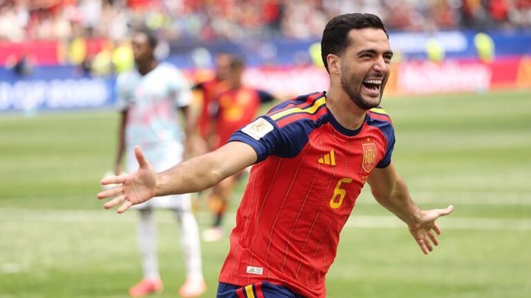 സ്പെയിനിന്റെ രക്ഷകനായി വീണ്ടും മെറിനോ Merino saves Spain again with late winner