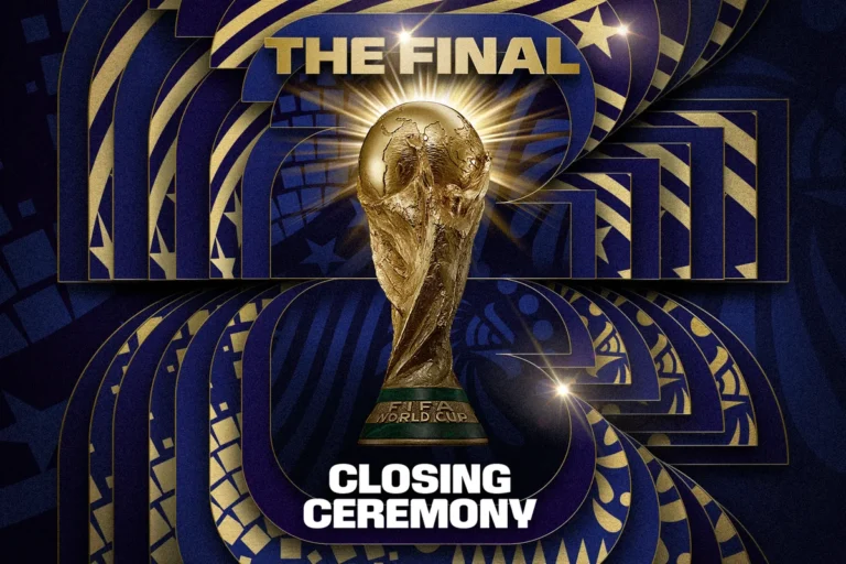 FIFA World Cup 2026 Closing Ceremony: Start Time, Viewing Options, and Performer Line-Up Featuring Robbie Williams and Tom Cruise FIFA World Cup 2026 Closing Ceremony: Start Time, Viewing Options, and Performer Line-Up Featuring Robbie Williams and Tom Cruise