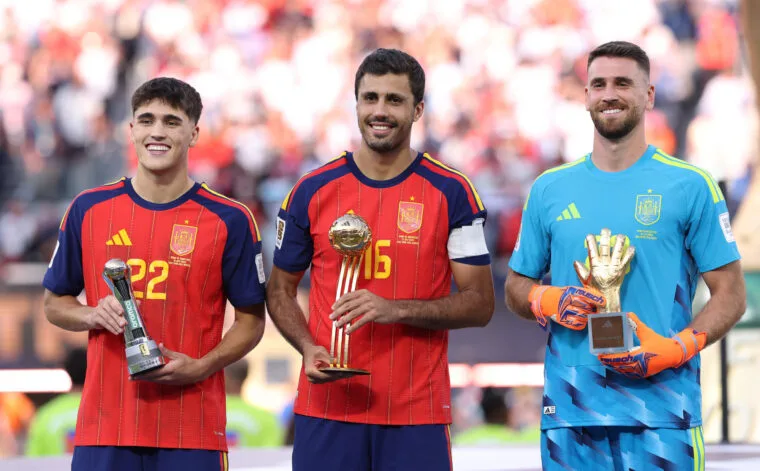 2026 FIFA World Cup: मेसी, एम्बाप्पे और रोडरी ‘बेस्ट इलेवन’ टीम में शामिल 2026 FIFA World Cup: मेसी, एम्बाप्पे और रोडरी 'बेस्ट इलेवन' टीम में शामिल