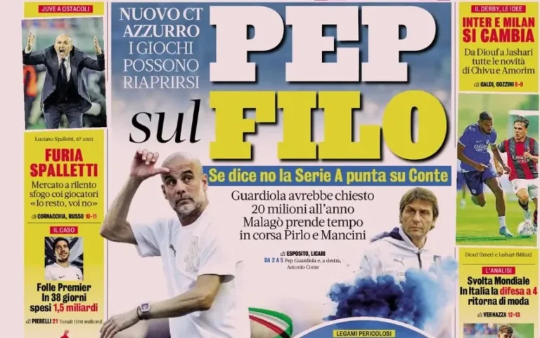 Guardiola Faces Pressure as Spalletti Expresses Fury
