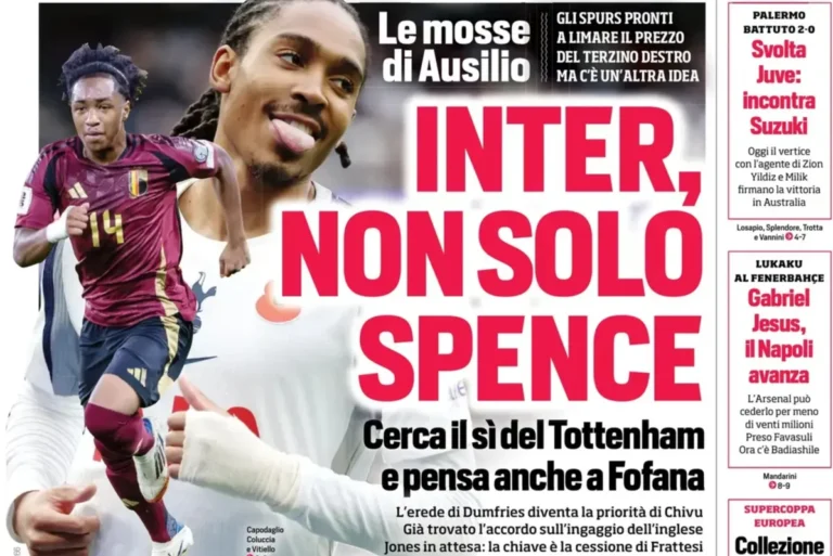 Inter Presses for Spence; Juventus Reacts to Palermo