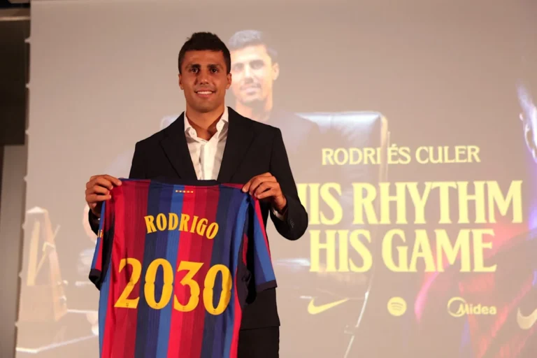 Barcelona Secures Rodri Transfer from Manchester City for £65.4 Million