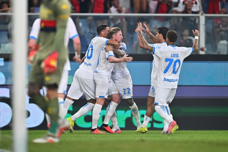 Napoli Secures 2-0 Victory Over Genoa with De Bruyne's Inspiration