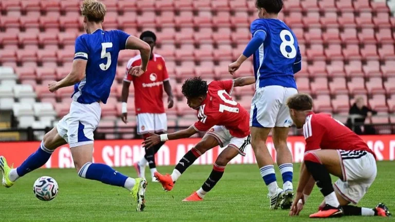 Gabriel, 15, Scores in Man Utd PL2 Debut Gabriel, 15, Scores in Man Utd PL2 Debut