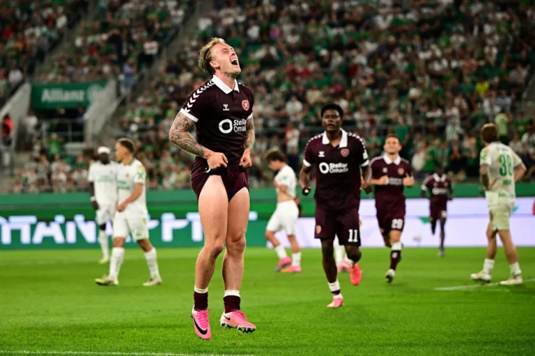 Hearts Overcome Rapid Wien on Penalties to Advance in Conference League Despite Red Card Hearts Overcome Rapid Wien on Penalties to Advance in Conference League Despite Red Card