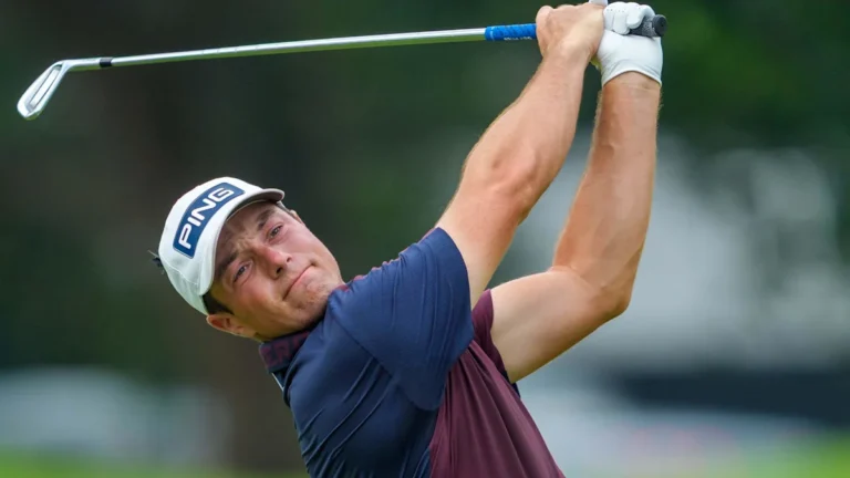 Hovland Tied for Lead at Tour Championship Hovland Tied for Lead at Tour Championship