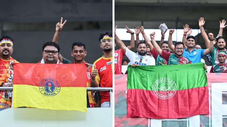 ഈസ്റ്റ് ബംഗാൾ – മോഹൻ ബഗാൻ കൊൽക്കത്ത ഡെർബി: തത്സമയ സംപ്രേക്ഷണം എവിടെ കാണാം? ഈസ്റ്റ് ബംഗാൾ - മോഹൻ ബഗാൻ കൊൽക്കത്ത ഡെർബി: തത്സമയ സംപ്രേക്ഷണം എവിടെ കാണാം?